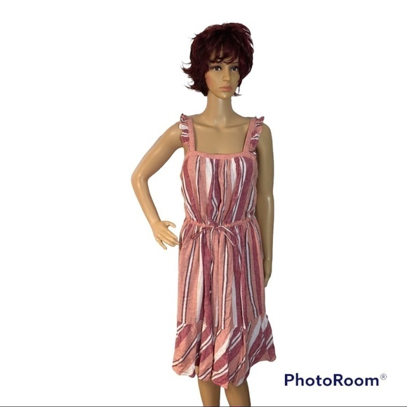 UNIVERSAL THREAD LINEN BLEND SUN DRESS - Picture 1 of 5